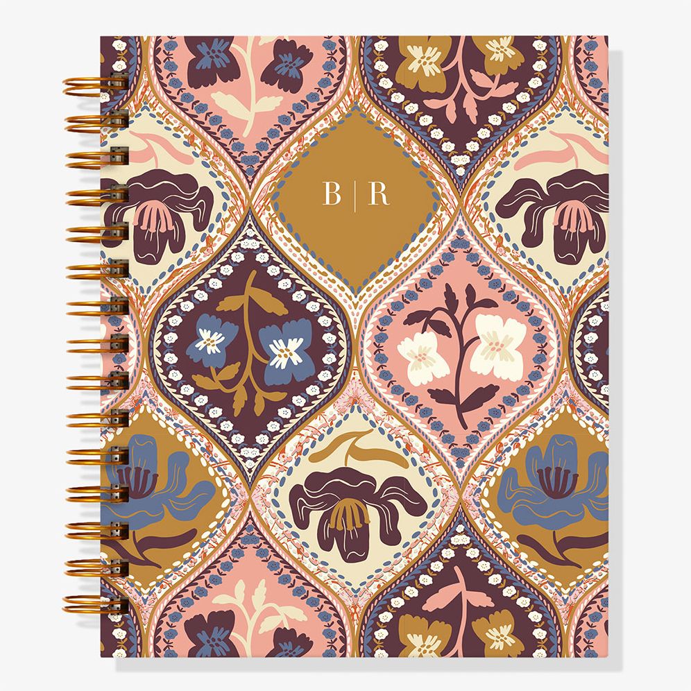12-Month Paisley Diamonds Custom Planner - Image 3
