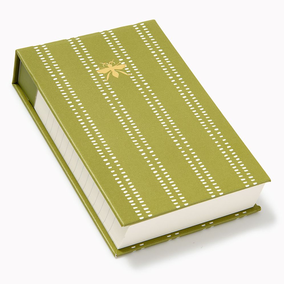 Alternative view of Paper Wasp Olive Chunky Notepad