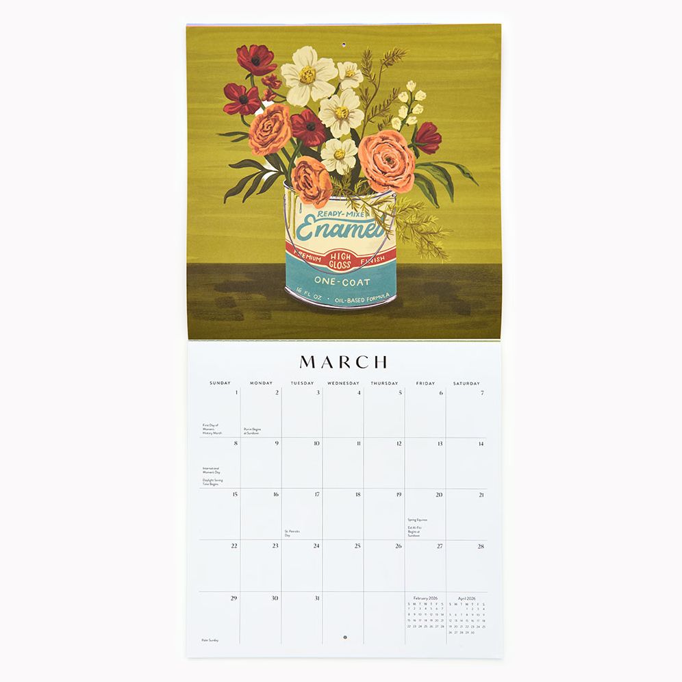 2026 Paper Source Floral Vase Calendar - Image 5