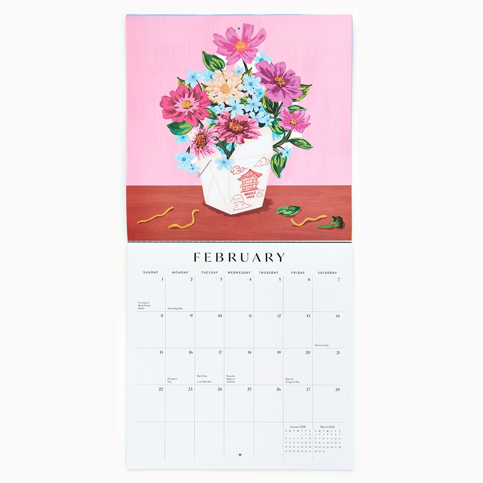 2026 Paper Source Floral Vase Calendar - Image 6