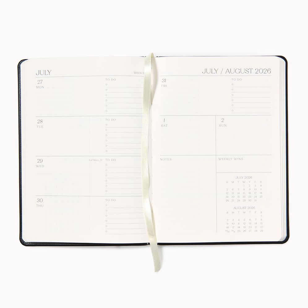 2026 Paper Source Weekly Desk Planner Black - Image 2