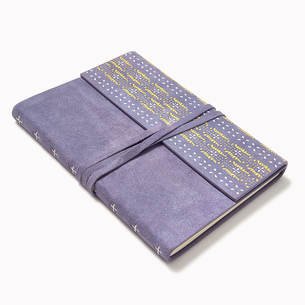 Alternative view of Mauve Tie Suede Leather Journal