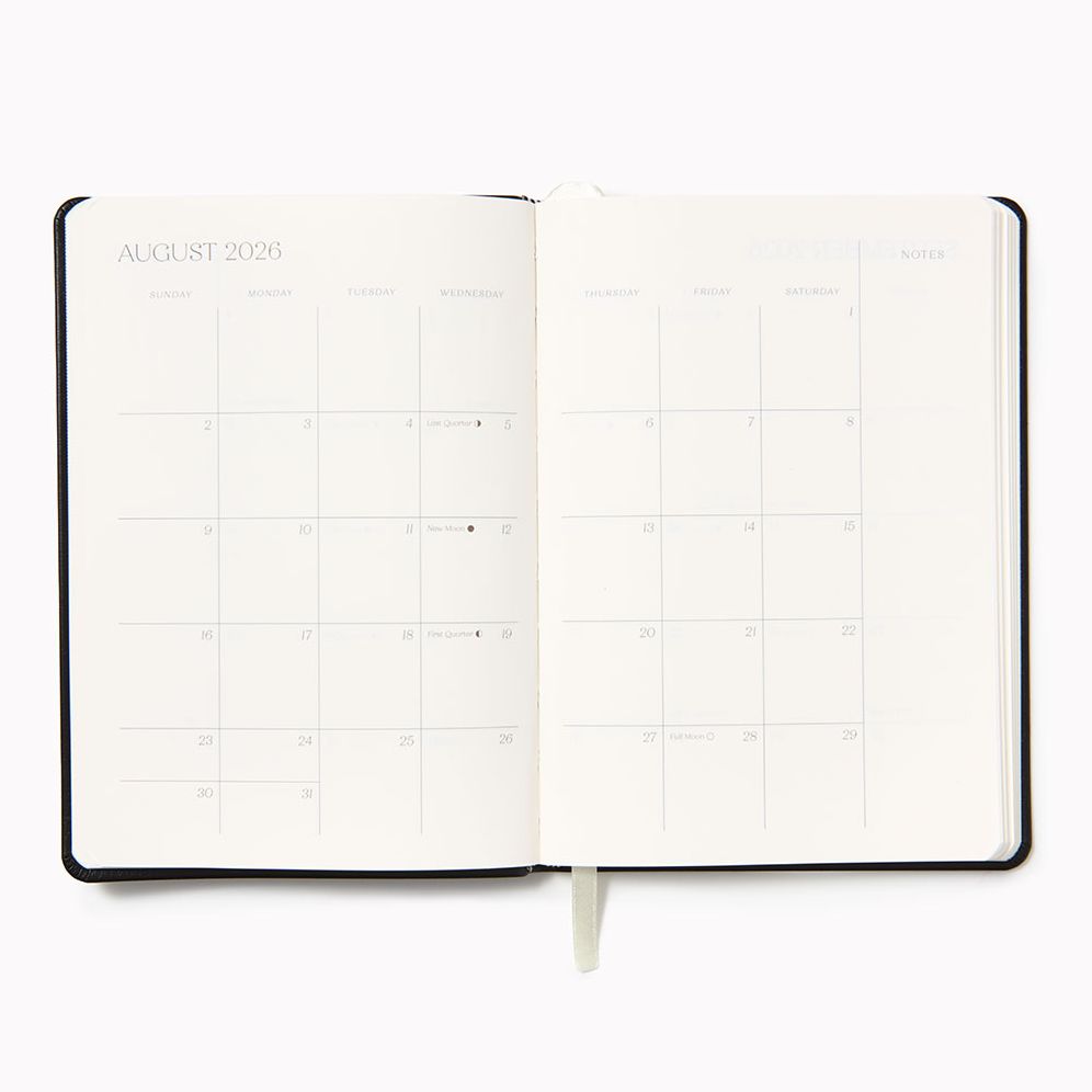 2026 Paper Source Weekly Desk Planner Black - Image 3
