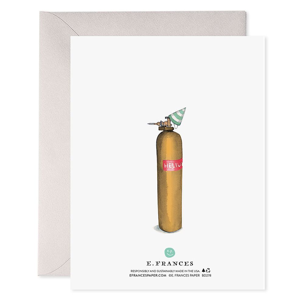 Alternative view of 80 Balloons Birthday Card
