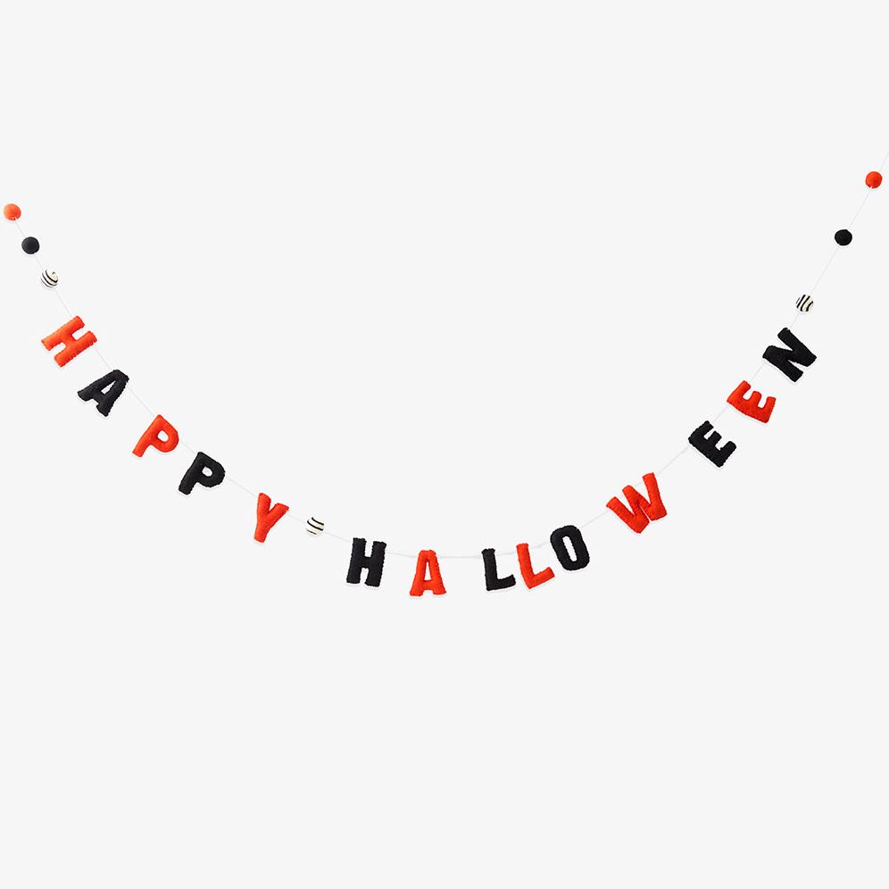 Alternative view of Happy Halloween Felt garland