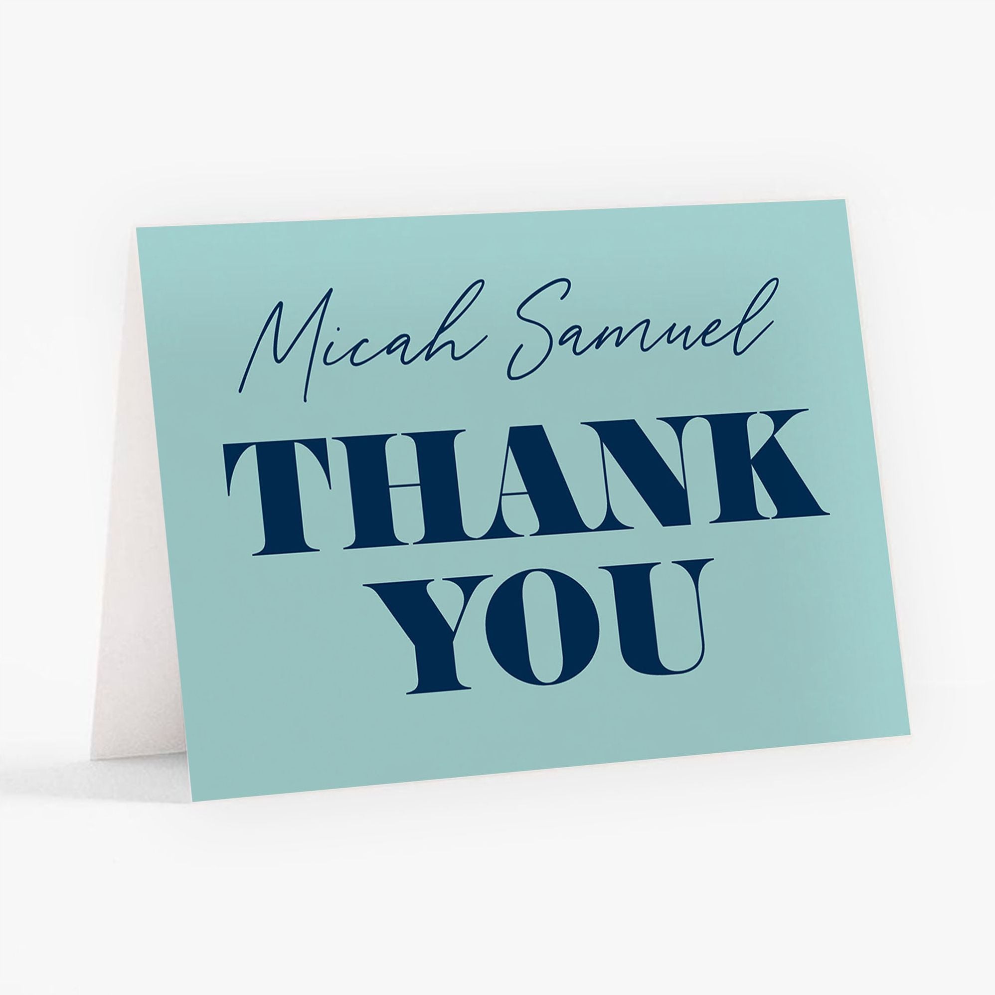 Alternative view of Bold Type Bar Mitzvah Stationery