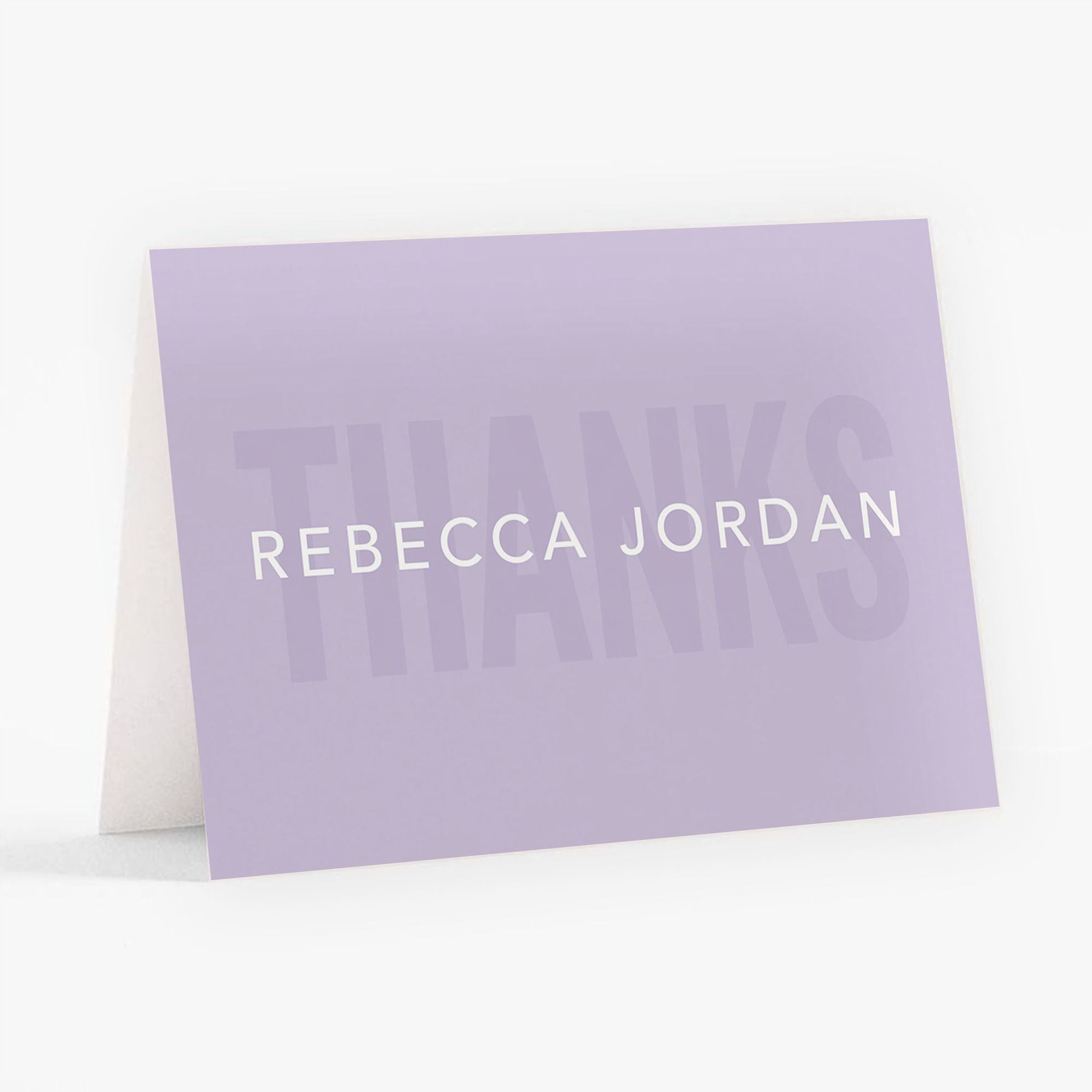 Alternative view of Stacked Type Bat Mitzvah Stationery