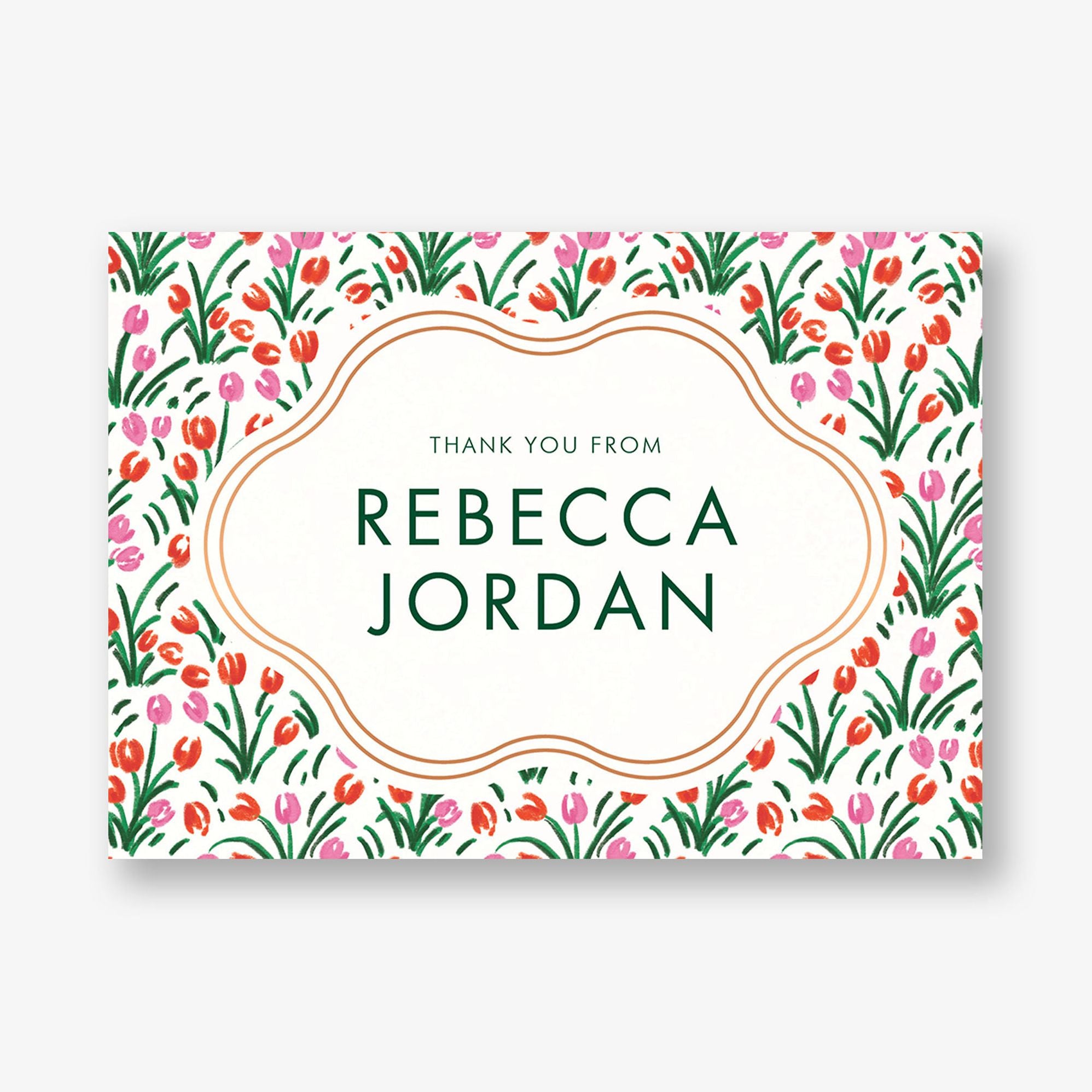 Tulip Field Foil Bat Mitzvah Stationery - Image 4