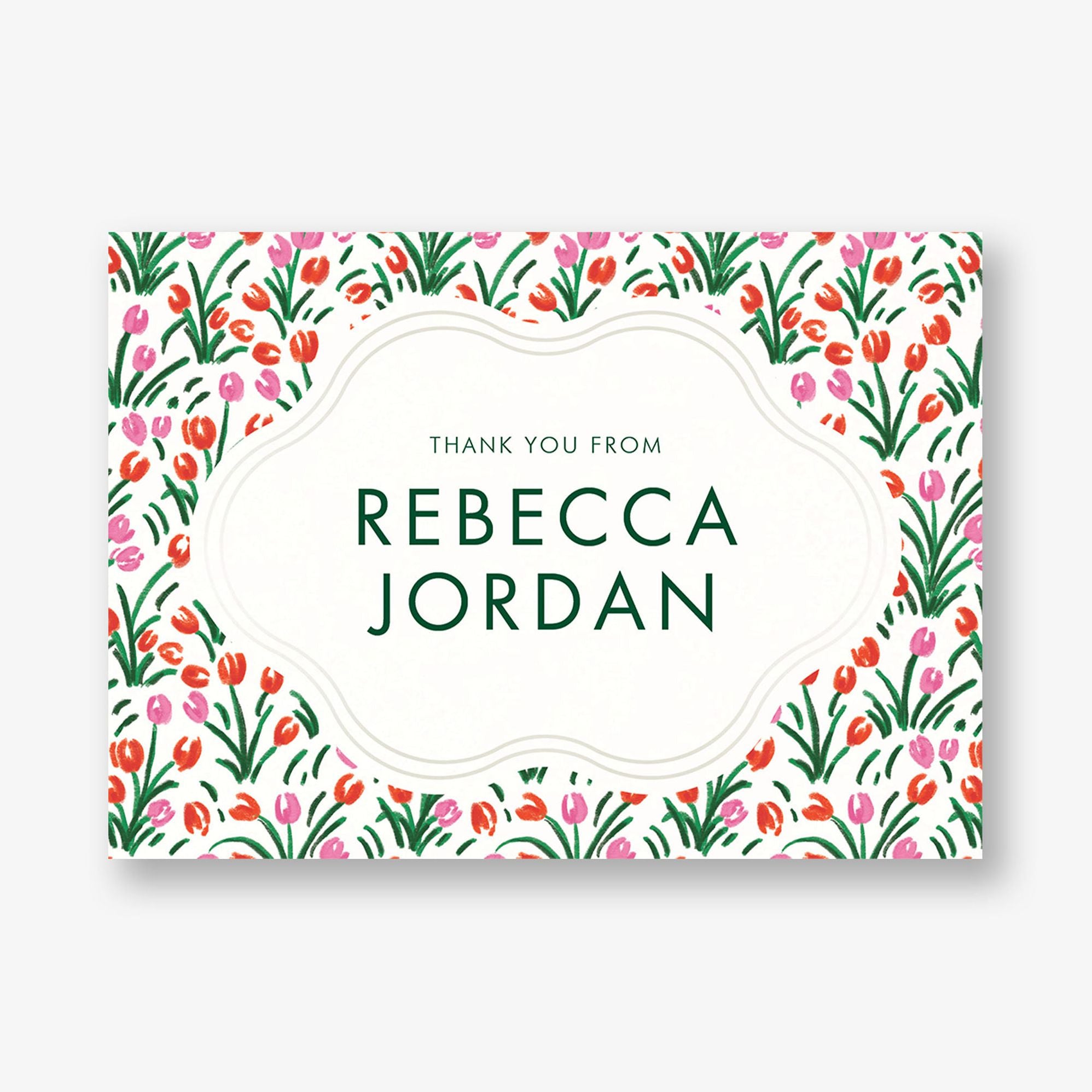Tulip Field Foil Bat Mitzvah Stationery - Image 5
