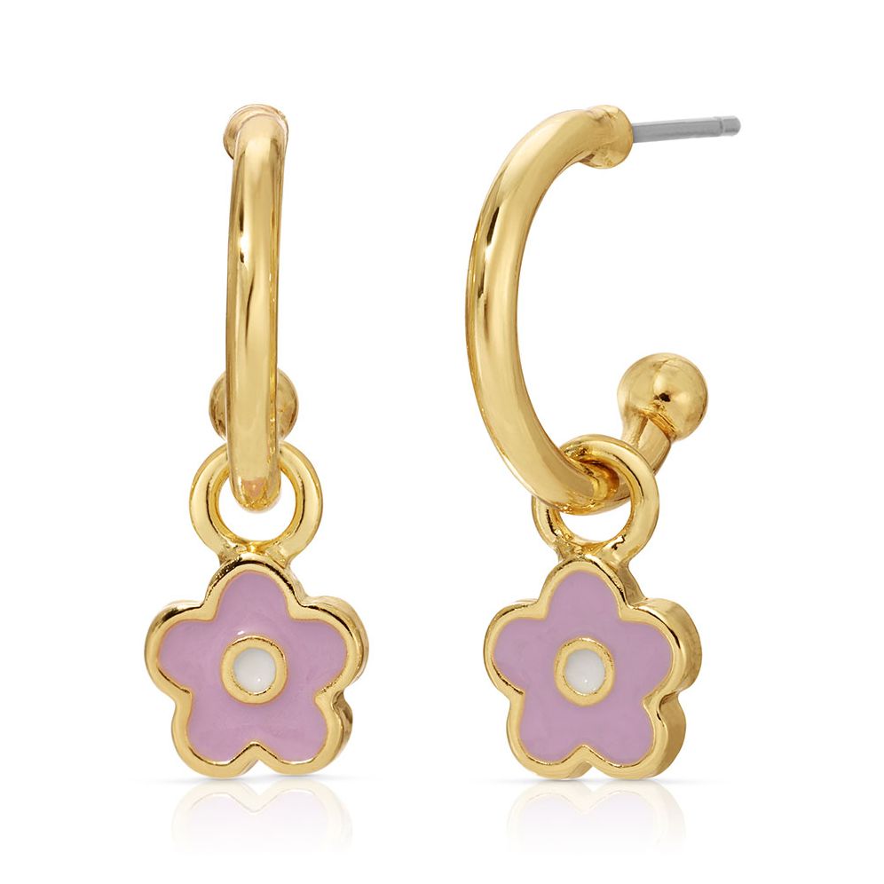 Alternative view of Blossom and Bloom Flower Hoop Earrings