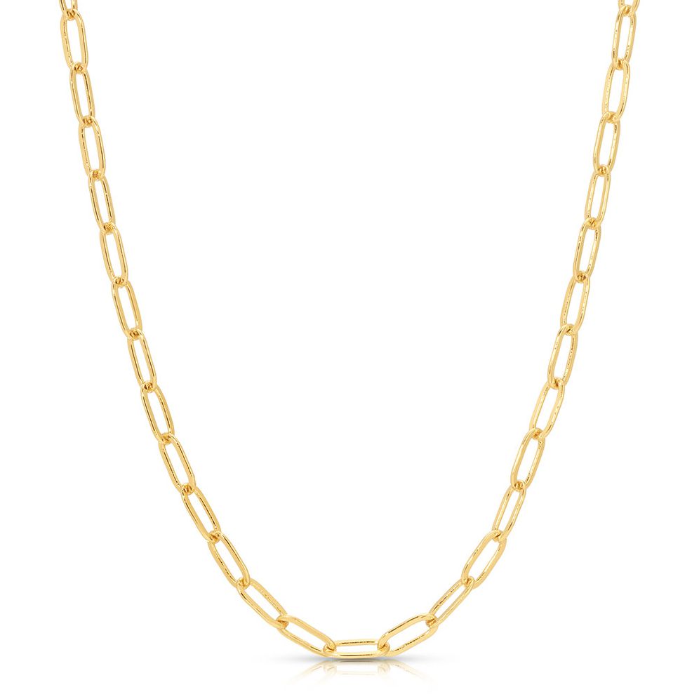 Alternative view of Charm Garden - PaperClip Chain- Gold