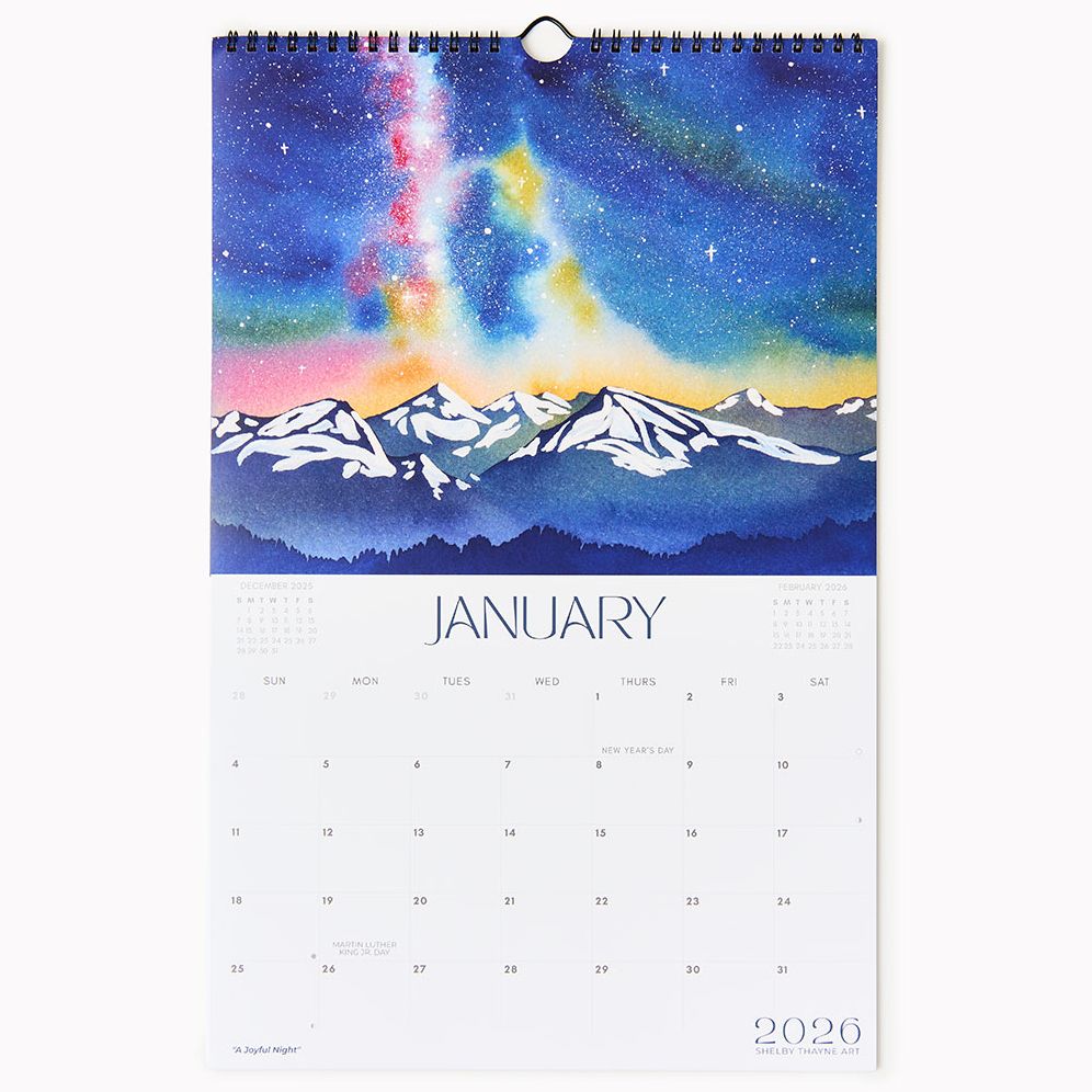 2026 Mountain Art Wall Calendar - Image 6