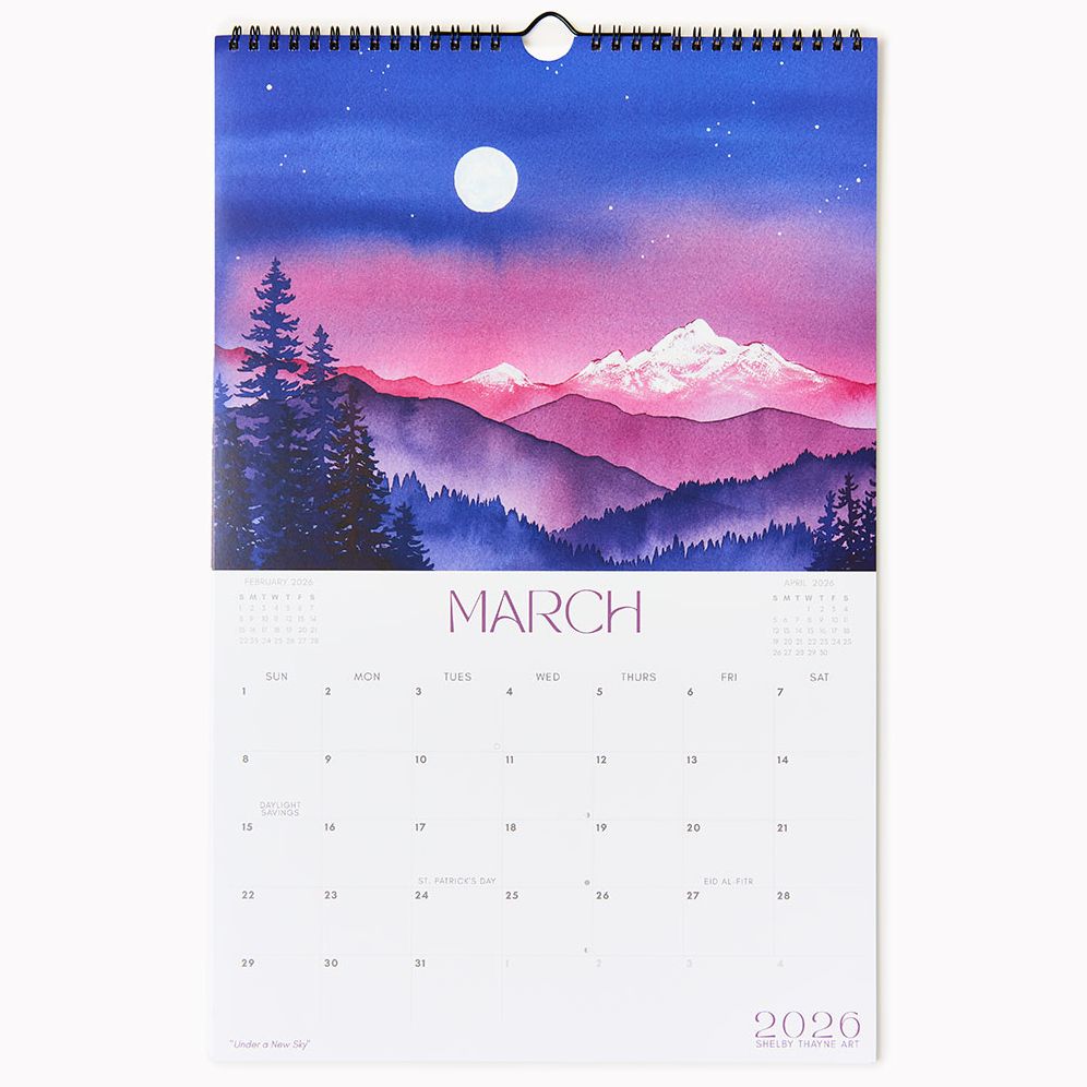 2026 Mountain Art Wall Calendar - Image 8
