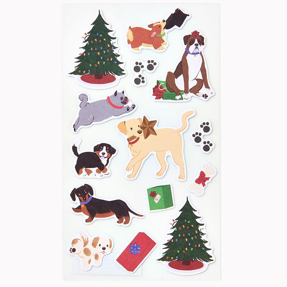 Alternative view of Holiday Dogs Sticker Sheet