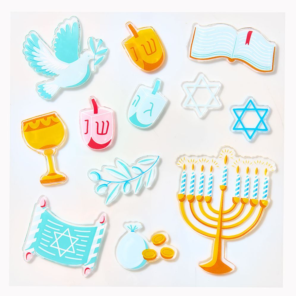 Alternative view of Hanukkah Gel Clings