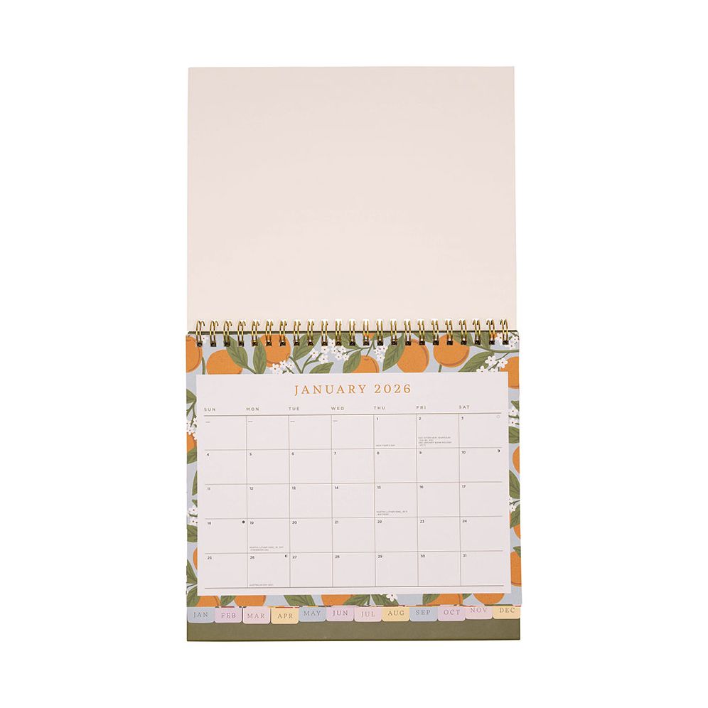 Alternative view of 2026 Fruit Landscape Desktop Calendar - Exclusive