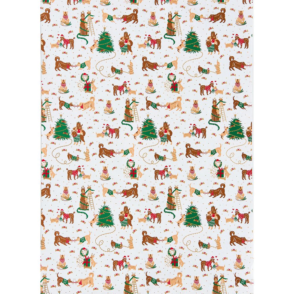 Christmas Dogs Handmade Paper - Image 2