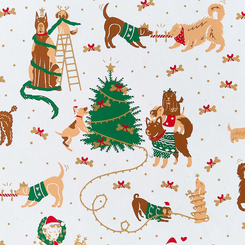 Christmas Dogs Handmade Paper - Image 3