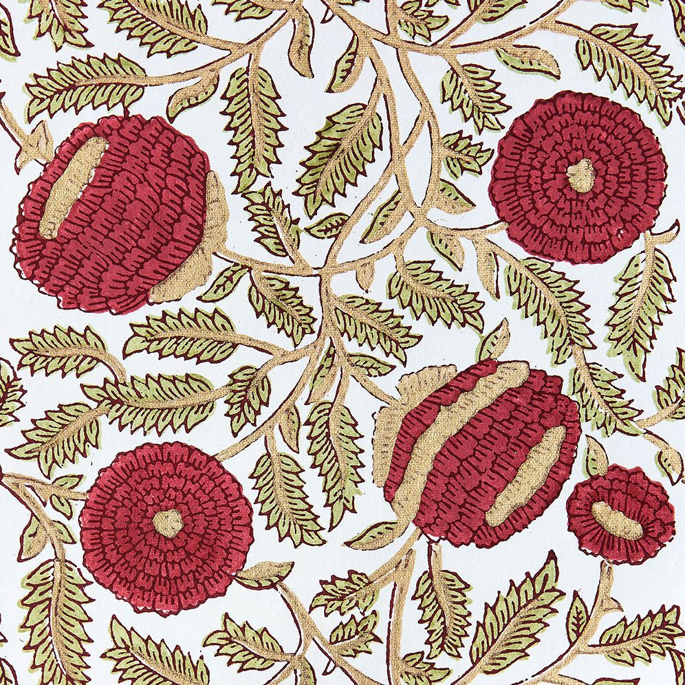 Alternative view of Marigold Glitz Scarlet Handmade Paper