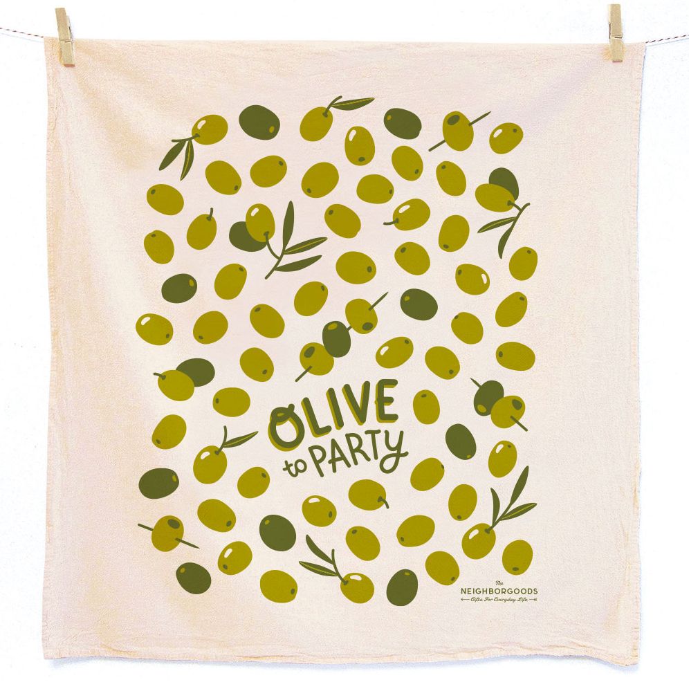 Olives and Lemons Tea Towel Set - Image 4
