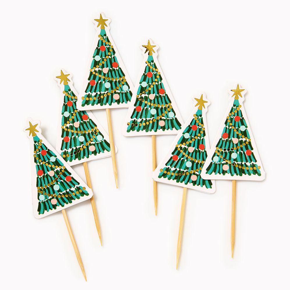 Alternative view of Festive Tree Food Picks S/12