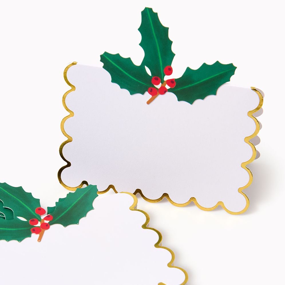 Winter Botanical Place Cards S/8 - Image 3