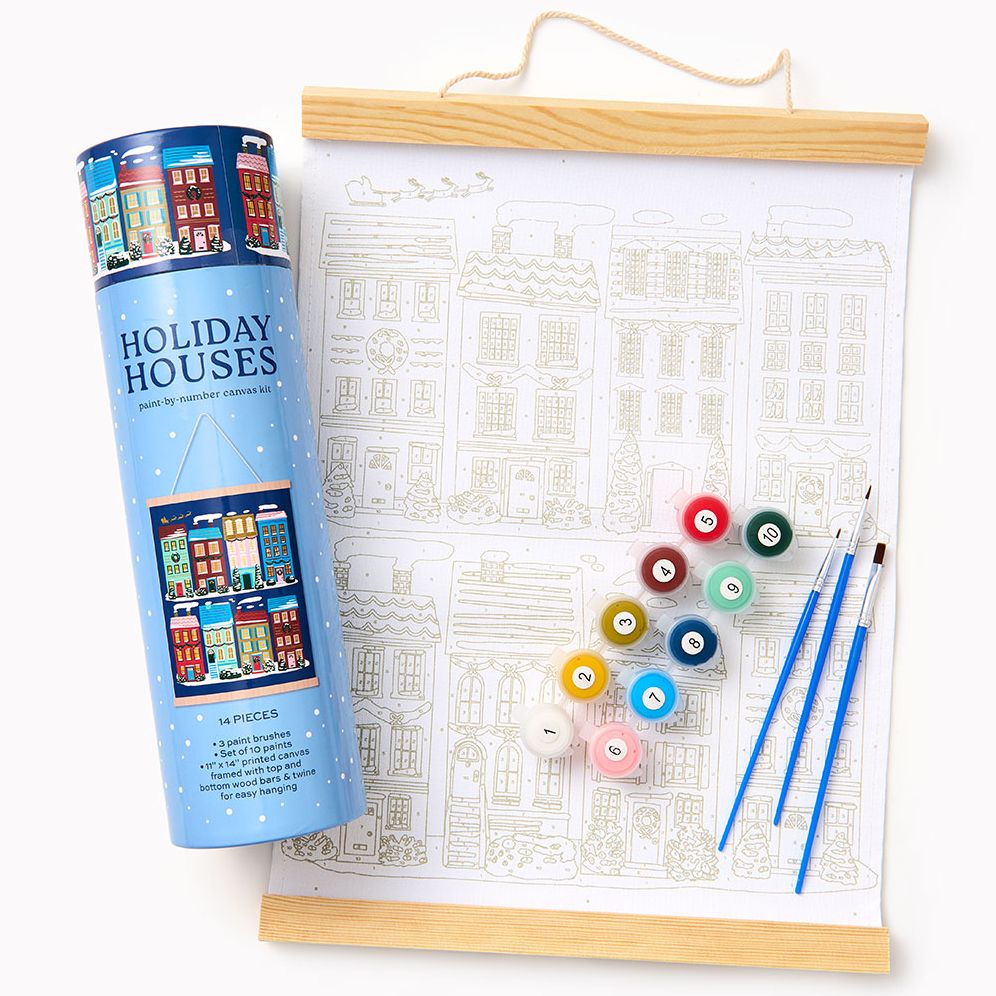 Alternative view of Holiday Village 11x14 Paint by Number Kit