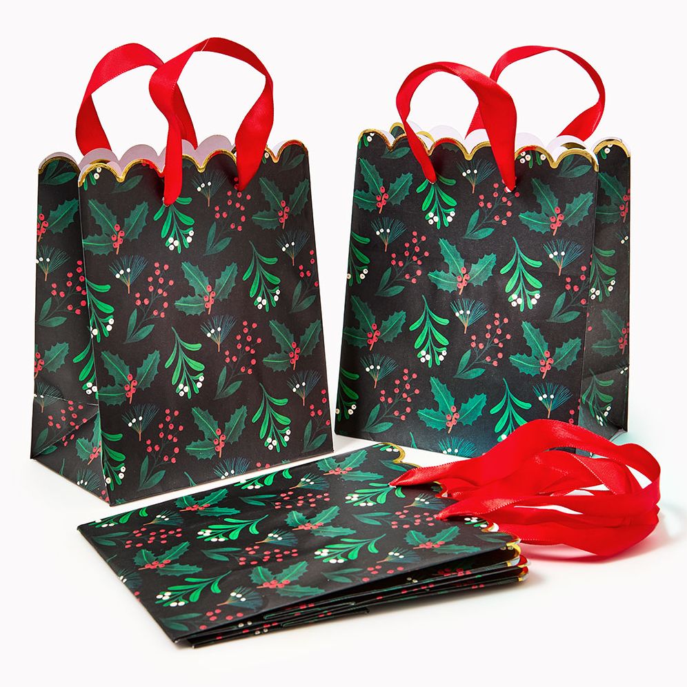 Alternative view of Winter Botanical Treat Bags S/4
