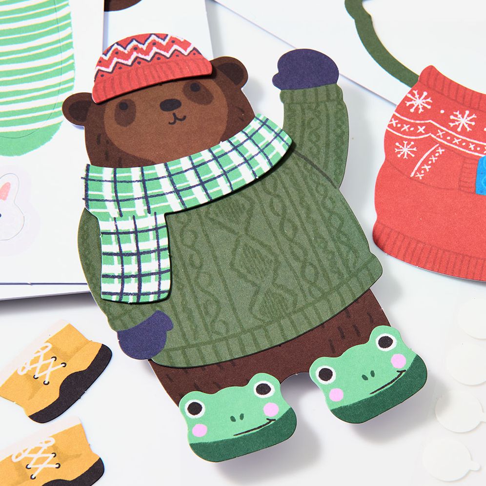 Alternative view of Beary Jolly Paper Dolls Kit
