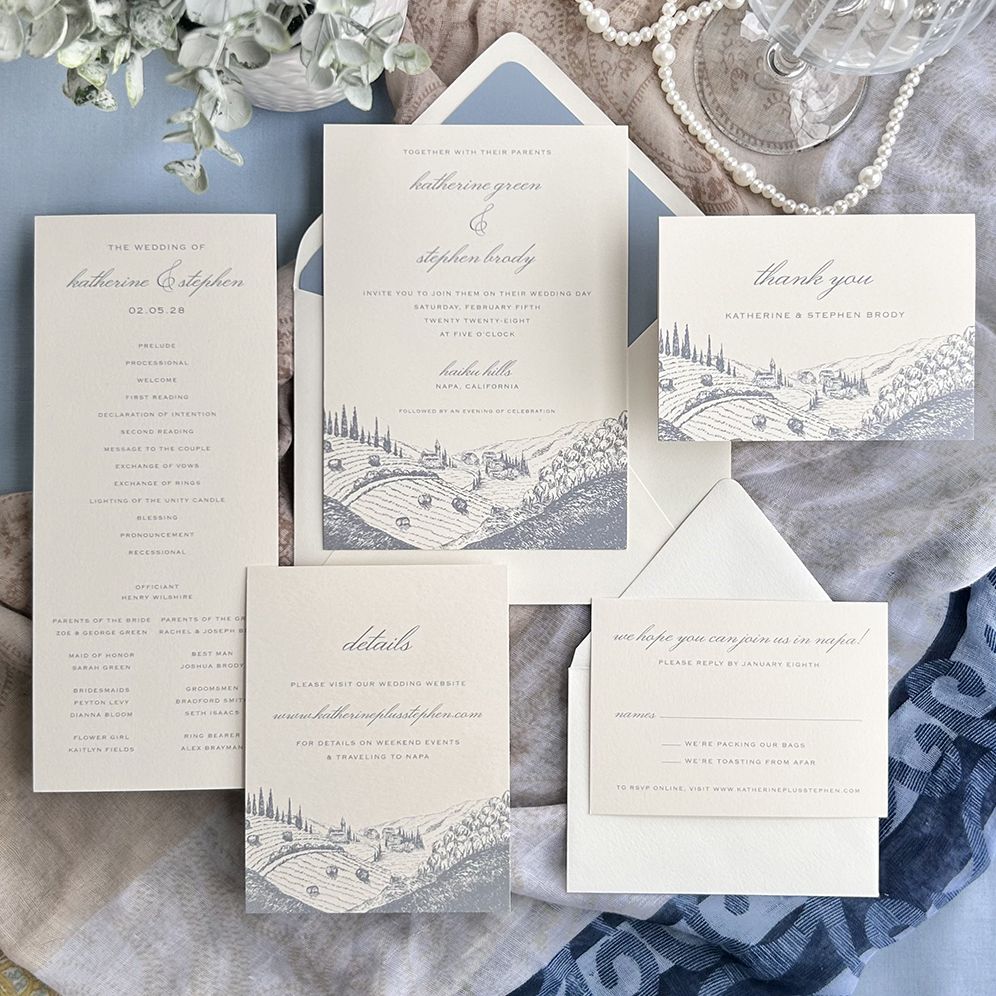 Alternative view of Wine Country Wedding Invitation