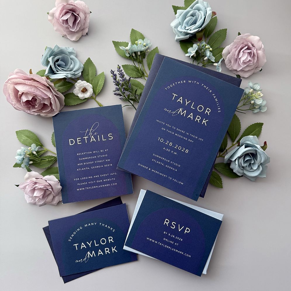 Colorful Arch Wedding Invitation - Image 5