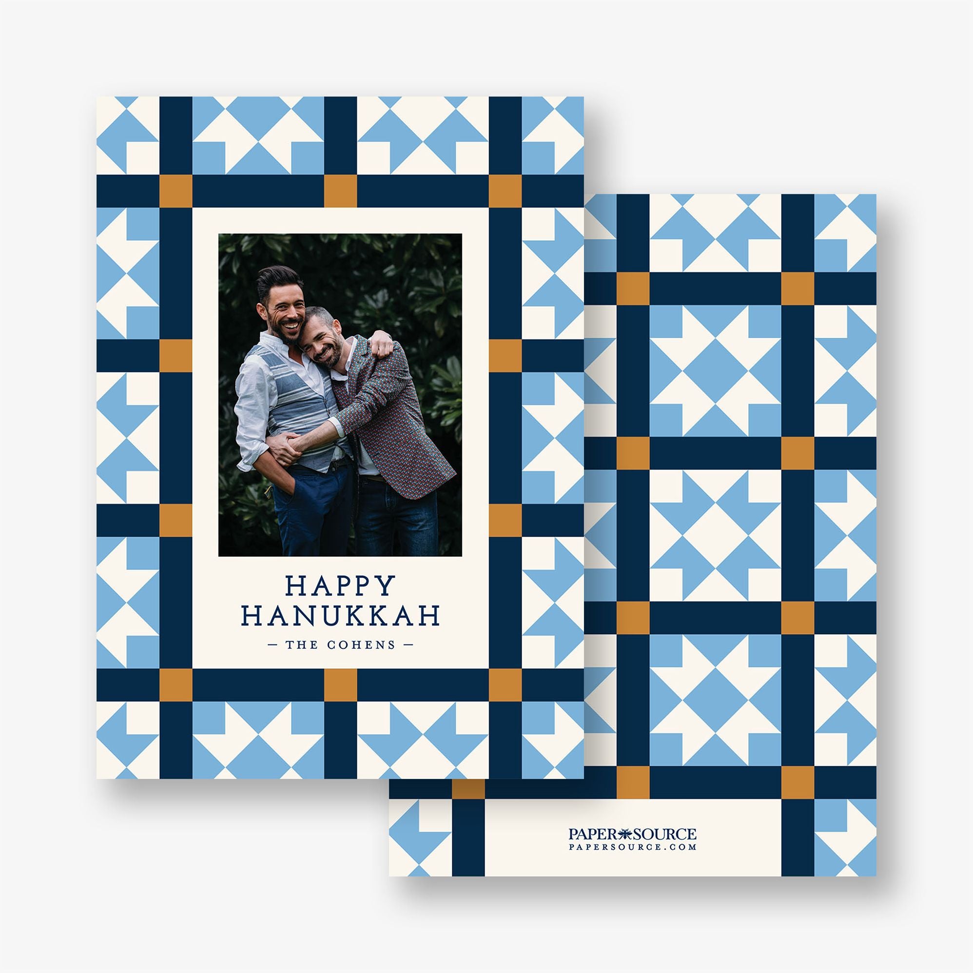 Alternative view of Patchwork Quilt Hanukkah Holiday Photo Card