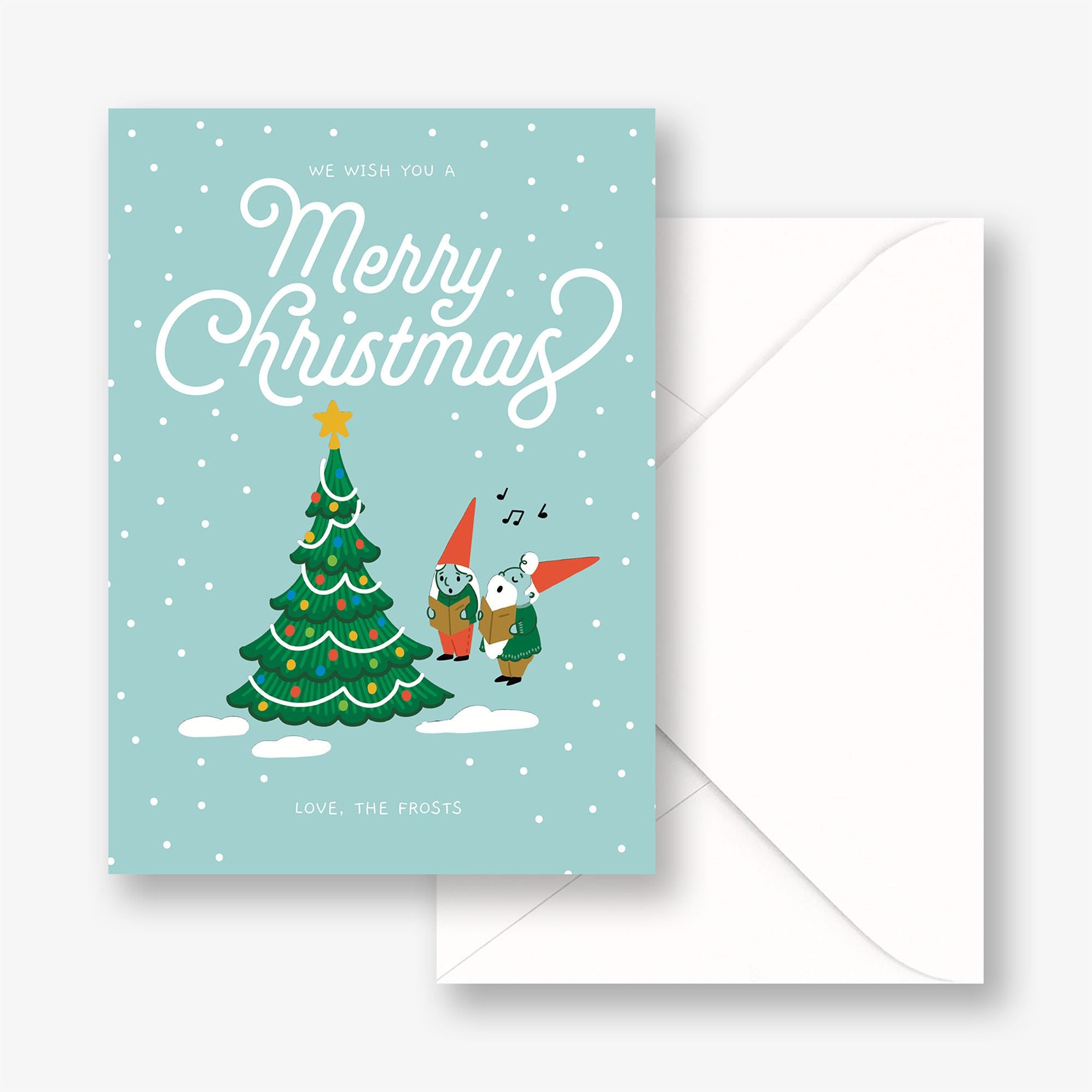 Caroling Gnomes Holiday Card - Image 2