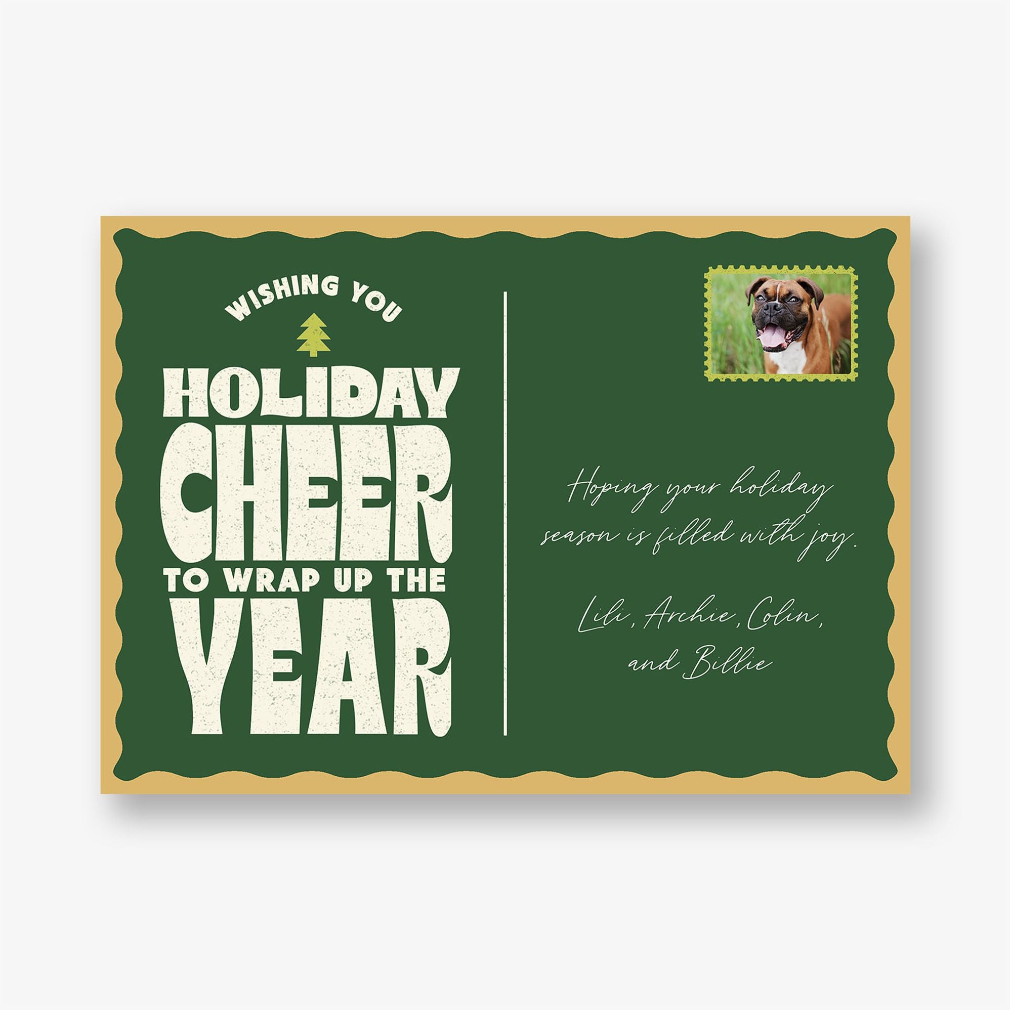 Postage Holiday Photo Card - Image 2