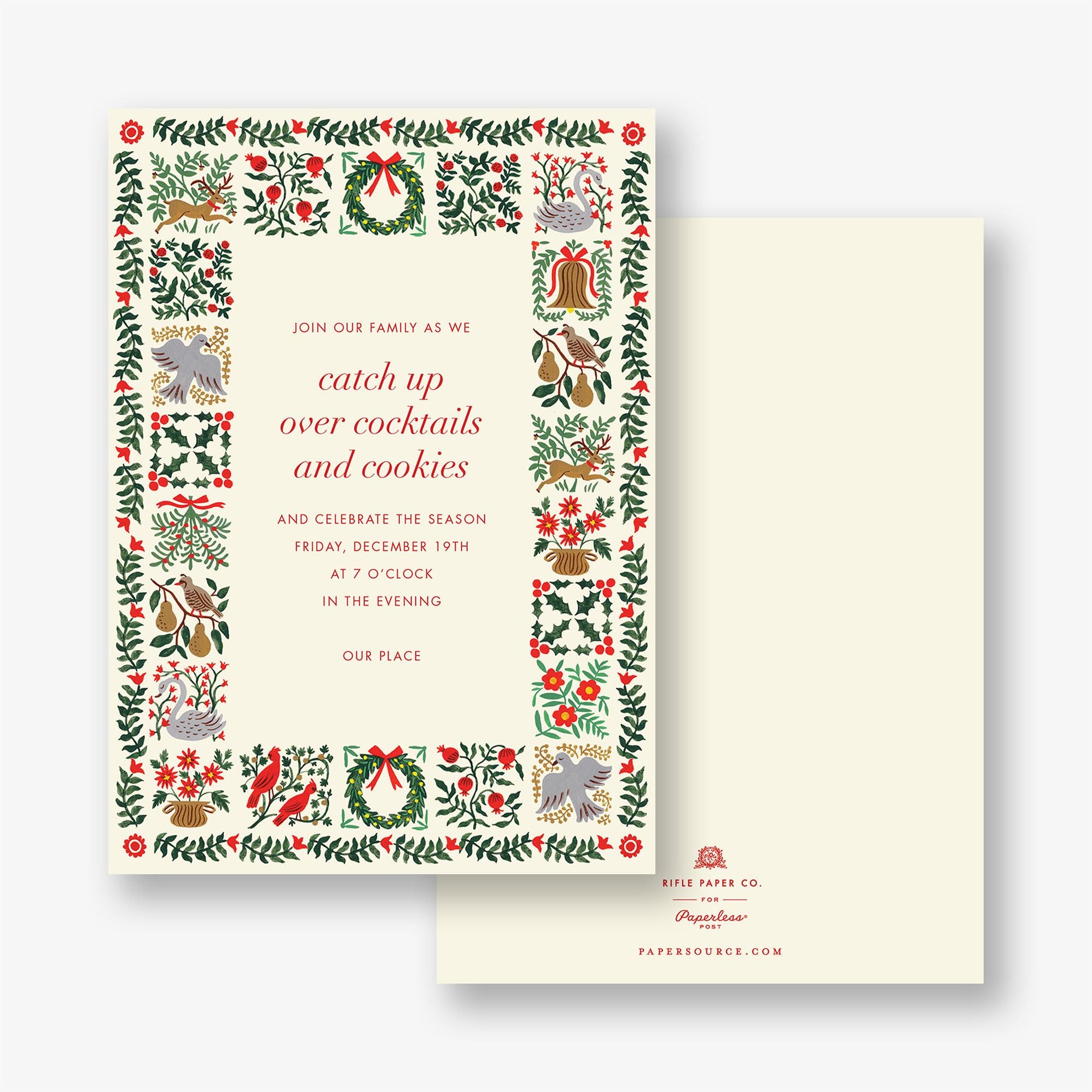 Alternative view of Christmastide Holiday Party Invitation