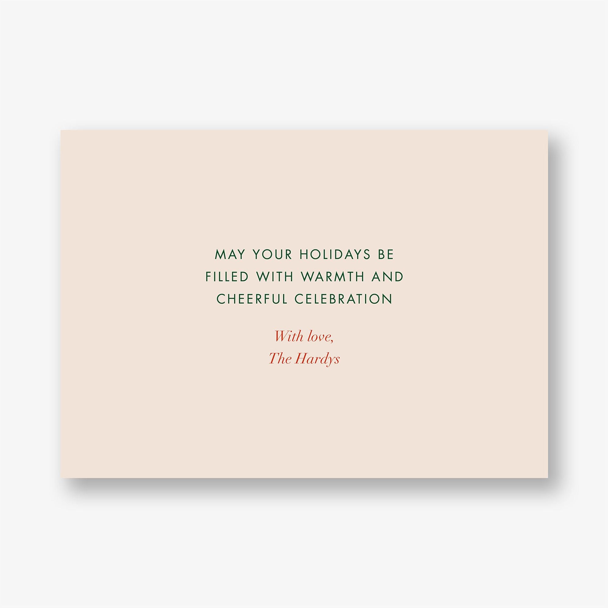 Alternative view of Holiday Ribbon Stripe Holiday Photo Card