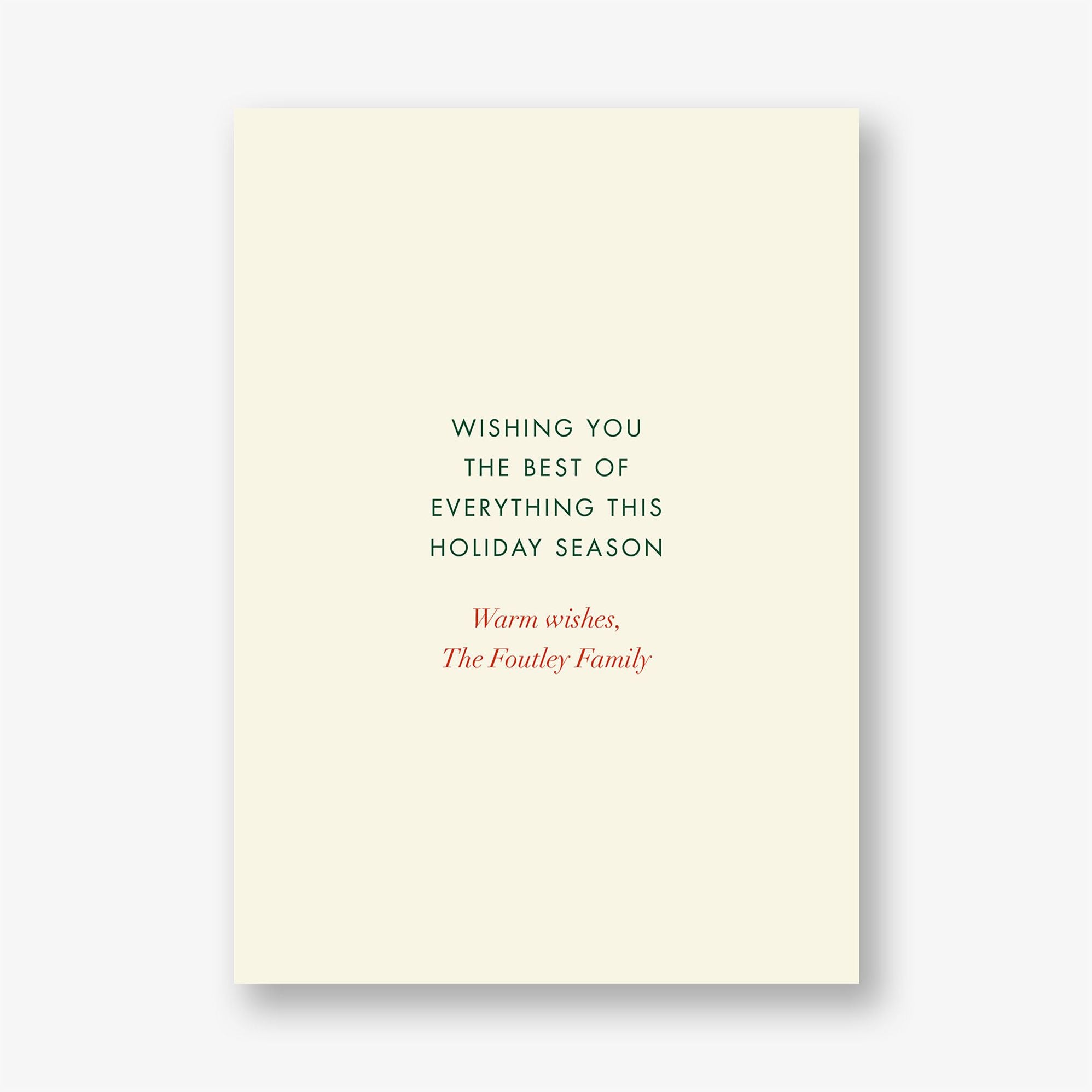 Alternative view of Christmastide Holiday Photo Card