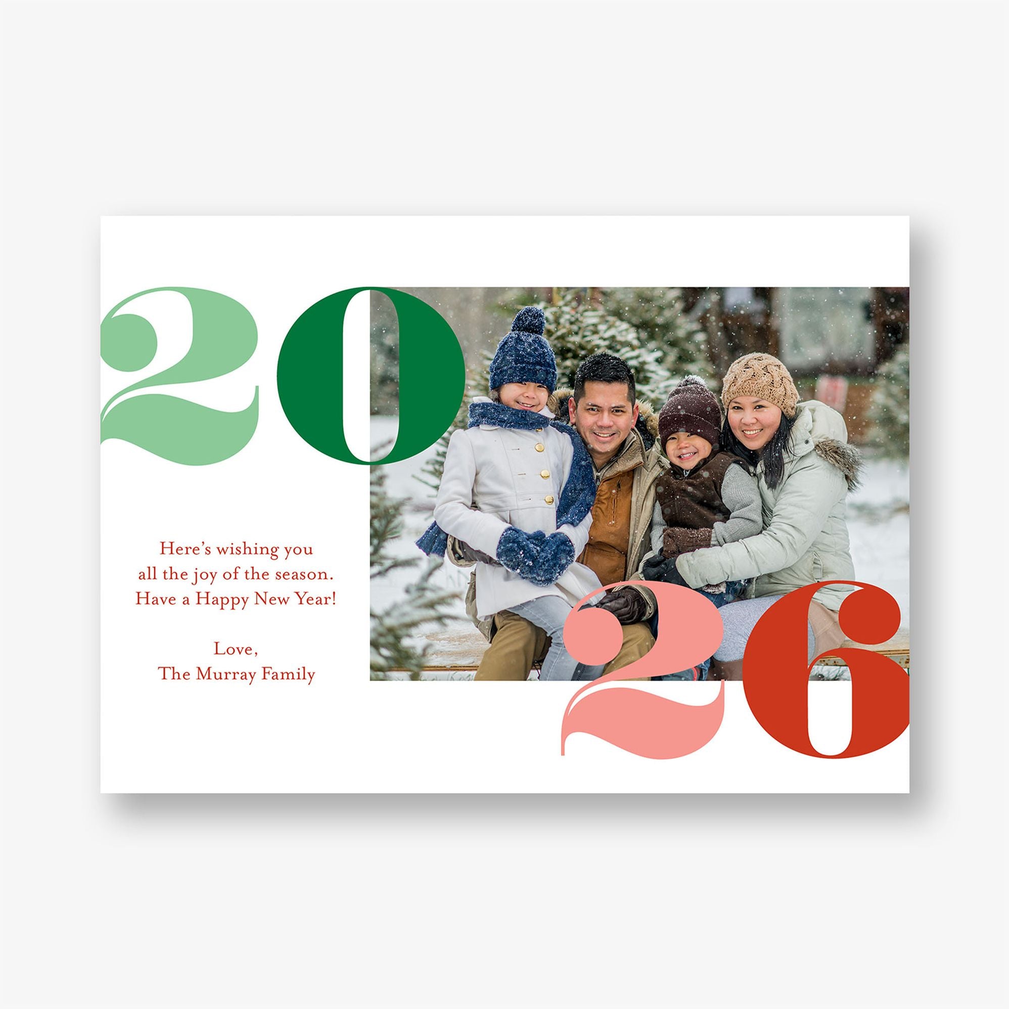Alternative view of Colorful Year Photo Card