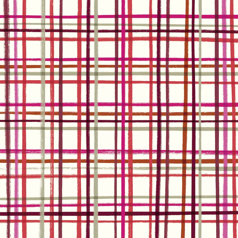 Alternative view of Trees & Plaid Doublesided Flat Wrap