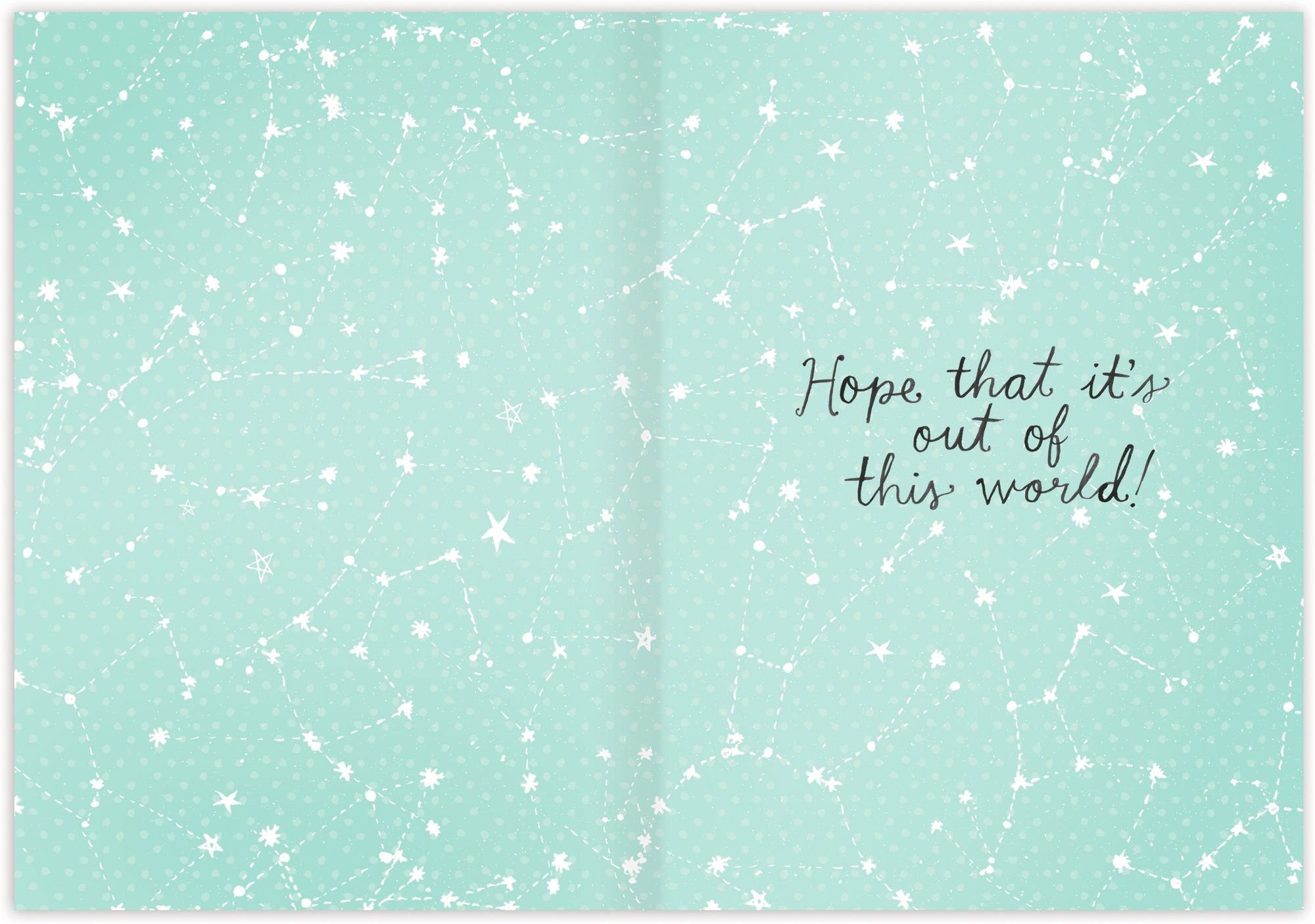 Alternative view of Outer Space Birthday Card