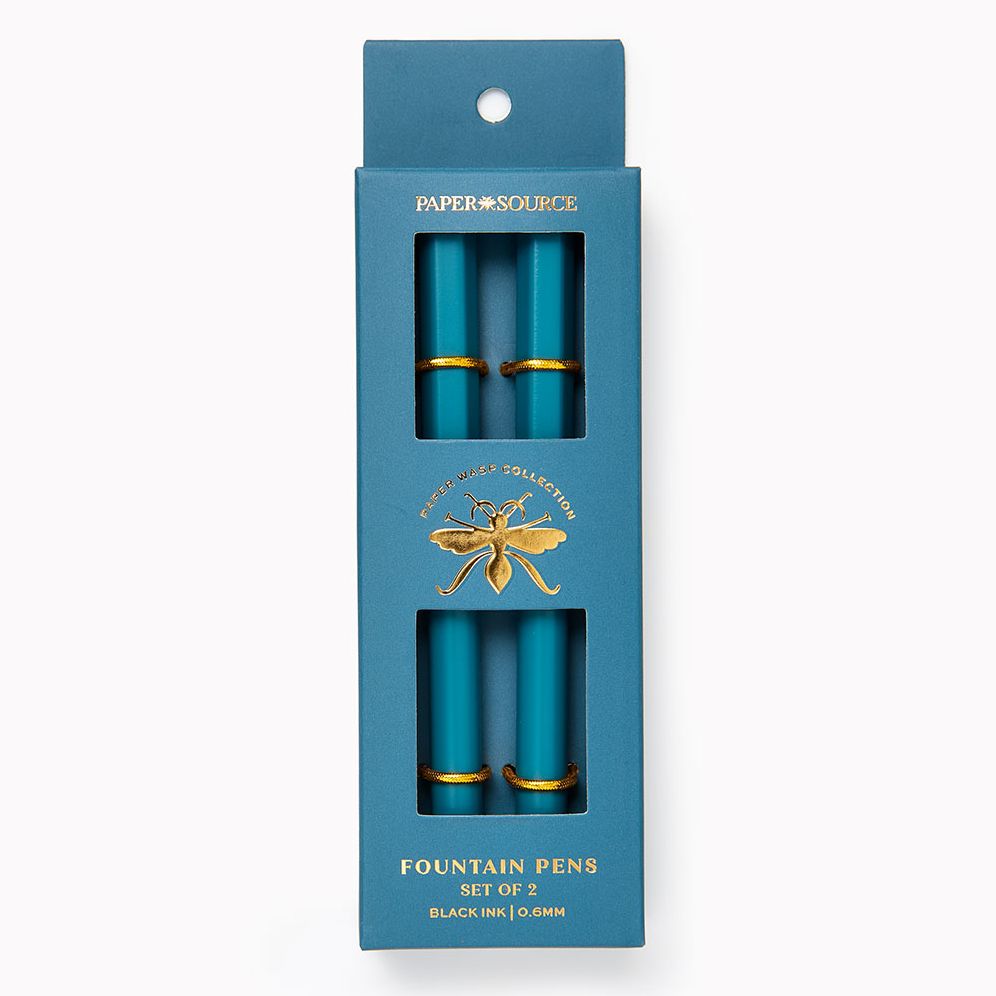 Alternative view of Teal Paper Wasp Pen S/2 - Fountain