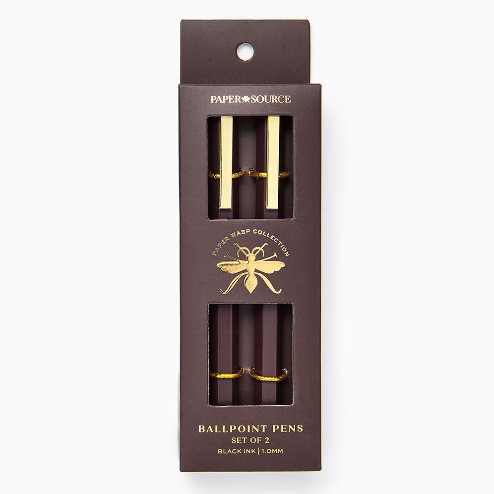 Alternative view of Chocolate Paper Wasp Pen S/2 - Ballpoint