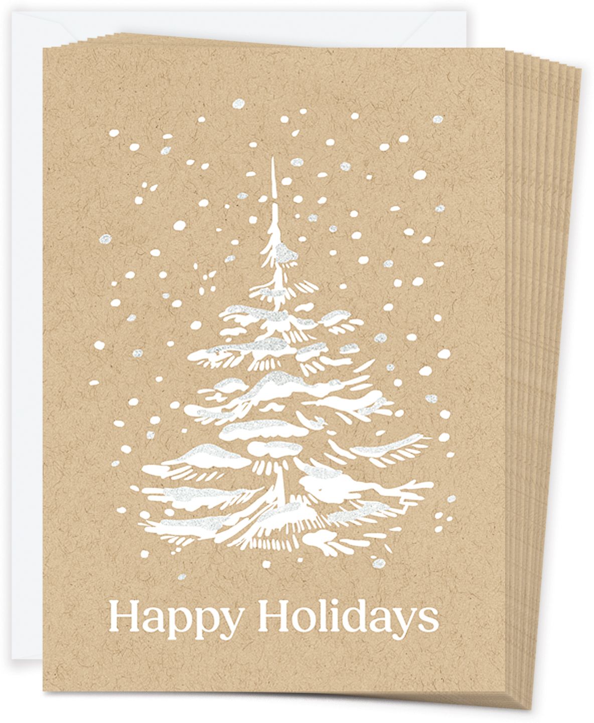 Alternative view of Christmas White Tree Stationery Set