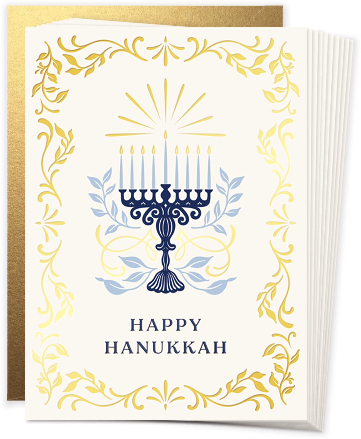Hanukkah Gilded Stationery Set - Image 2