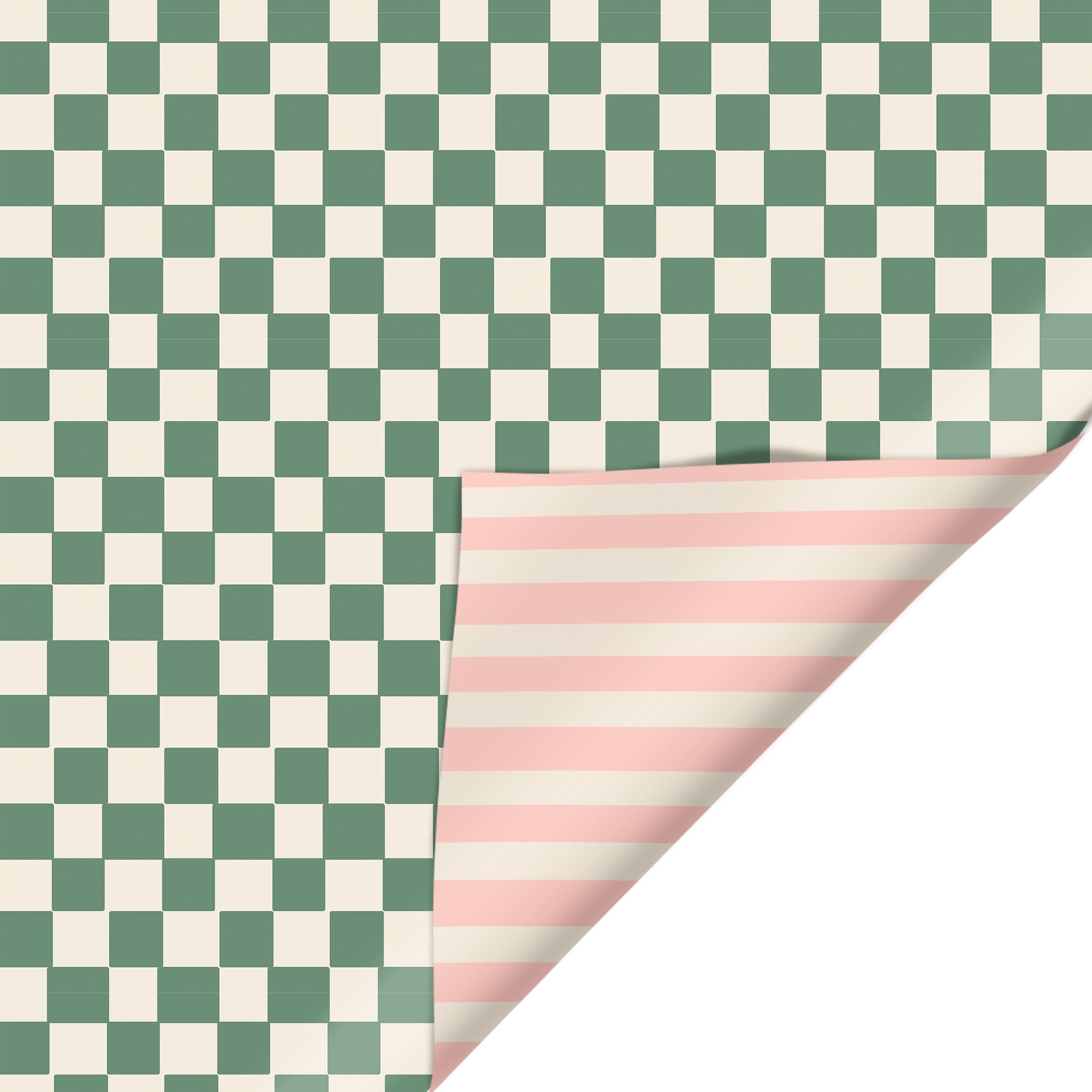 Alternative view of Checker Stripe Reversible Roll Wrap