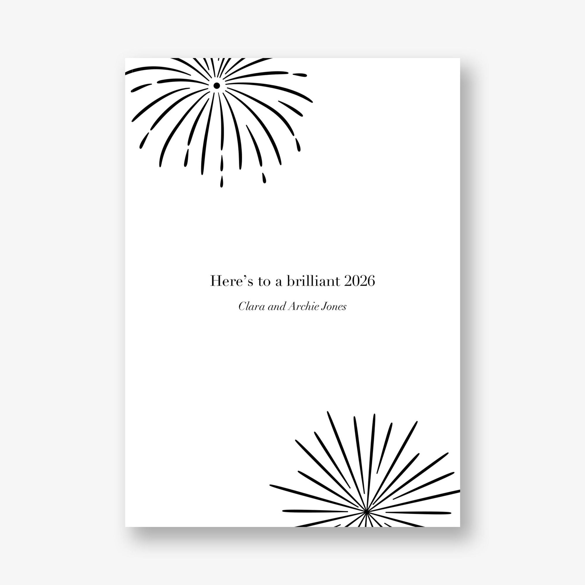 Alternative view of Sparkling New Year Greeting Card