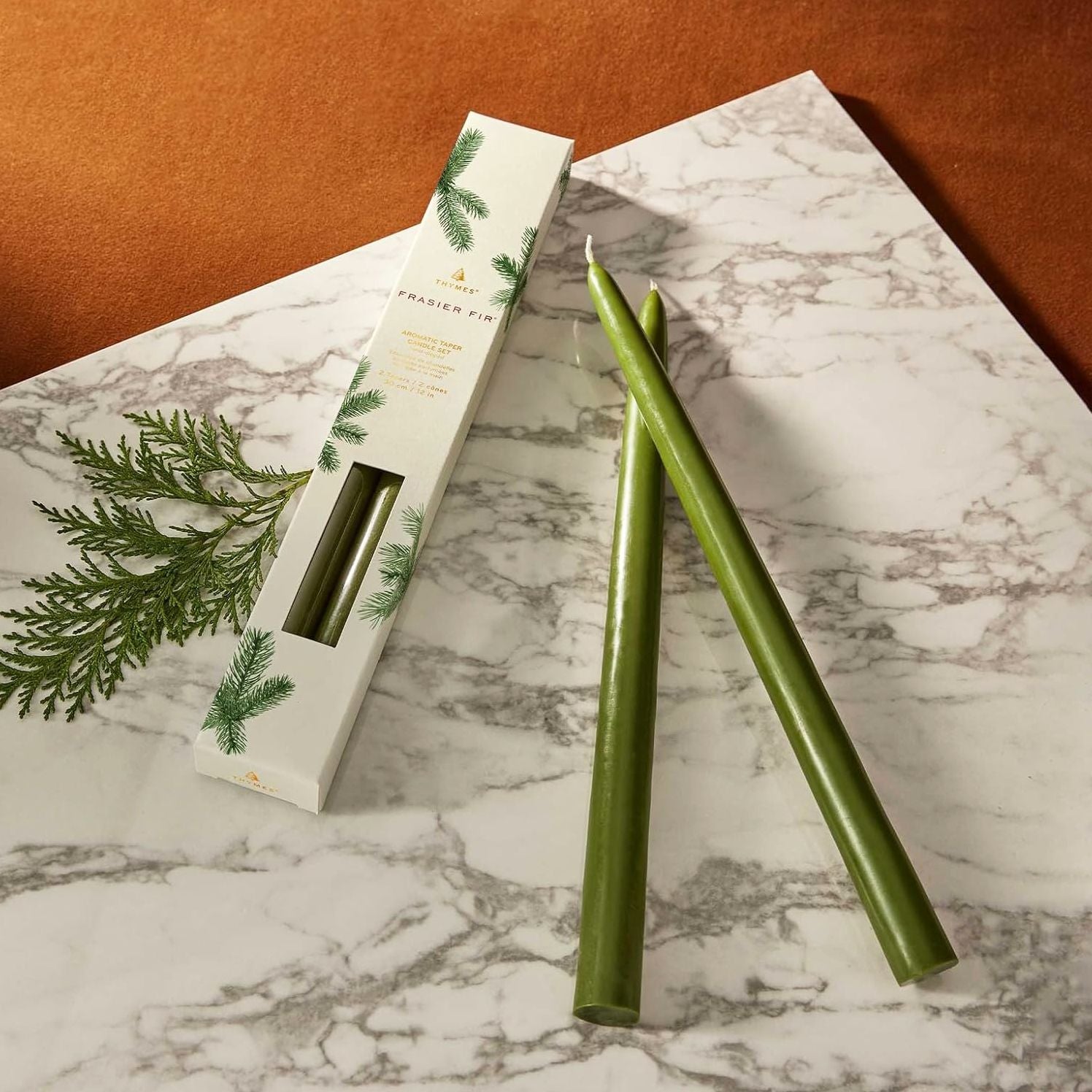 Alternative view of Frasier Fir Taper Candles Set of 2