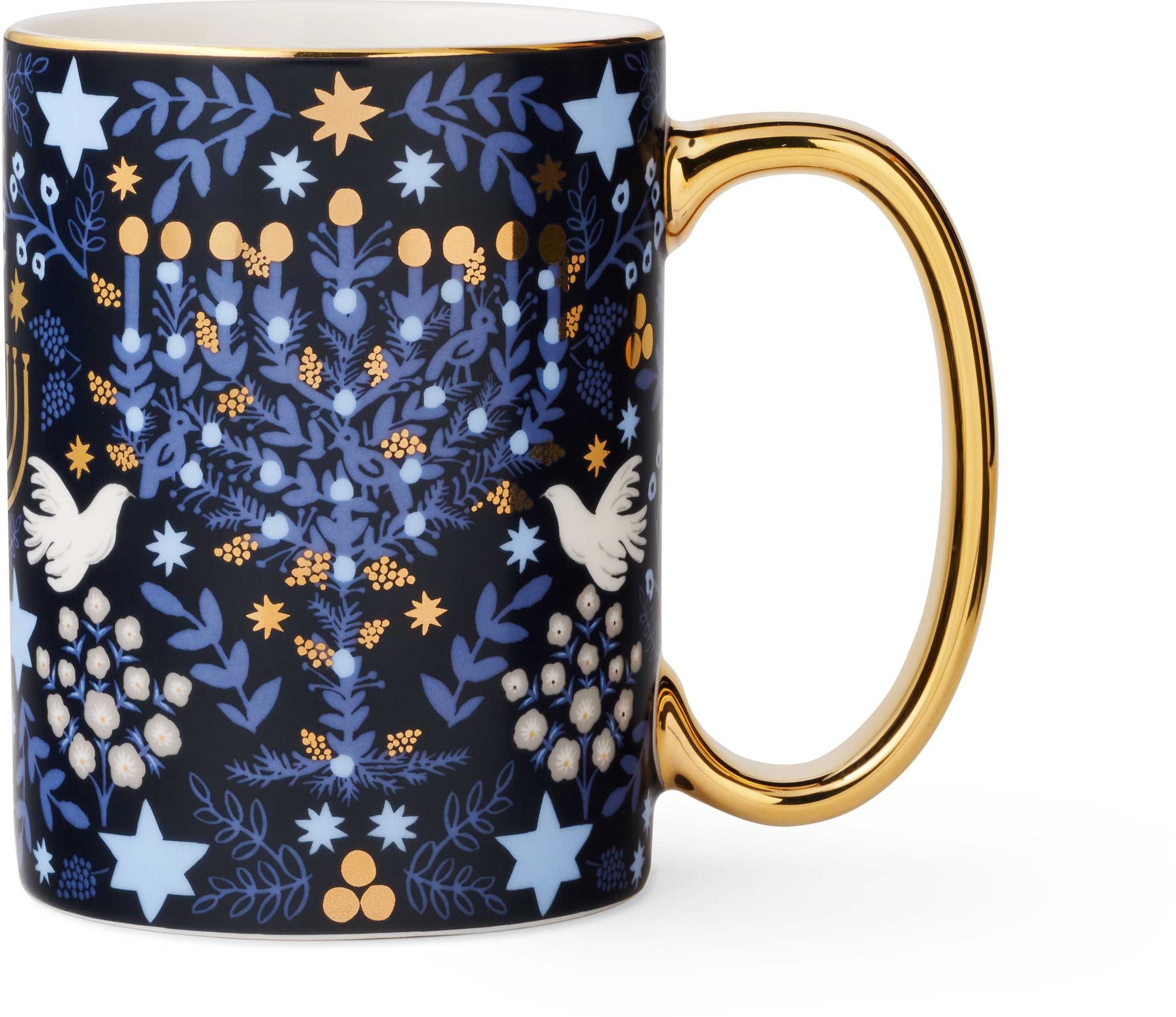 Laurel Menorah Porcelain Mug
