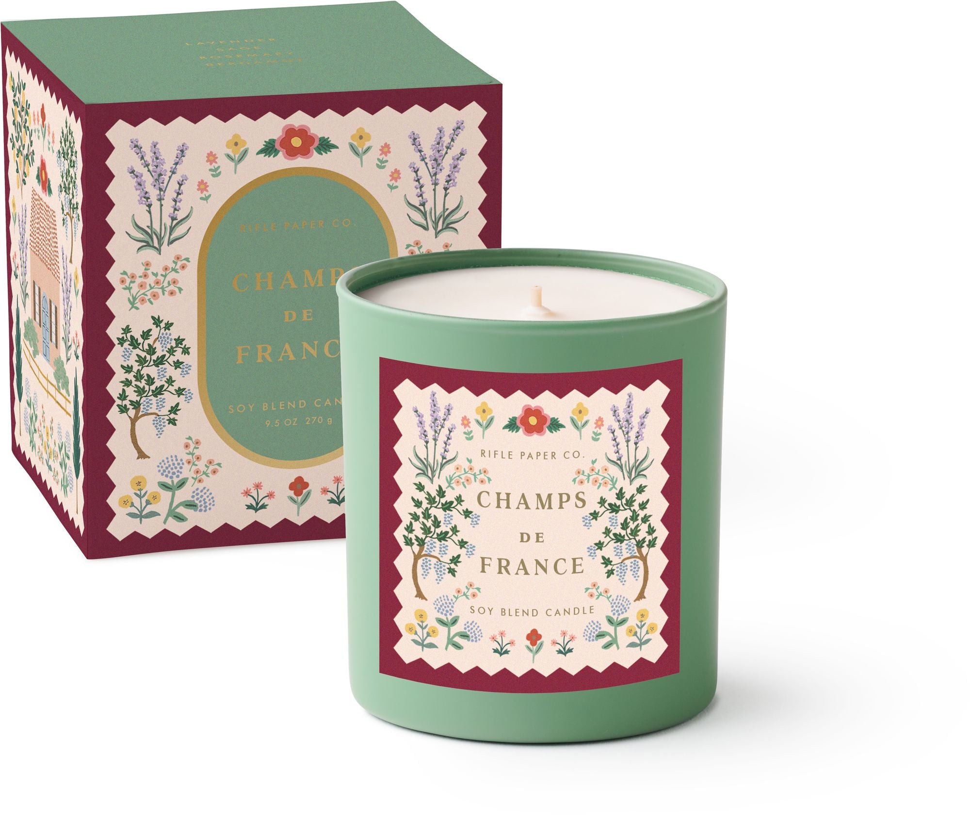 Country Farm Champs de France 9 oz Glass Candle - Image 2