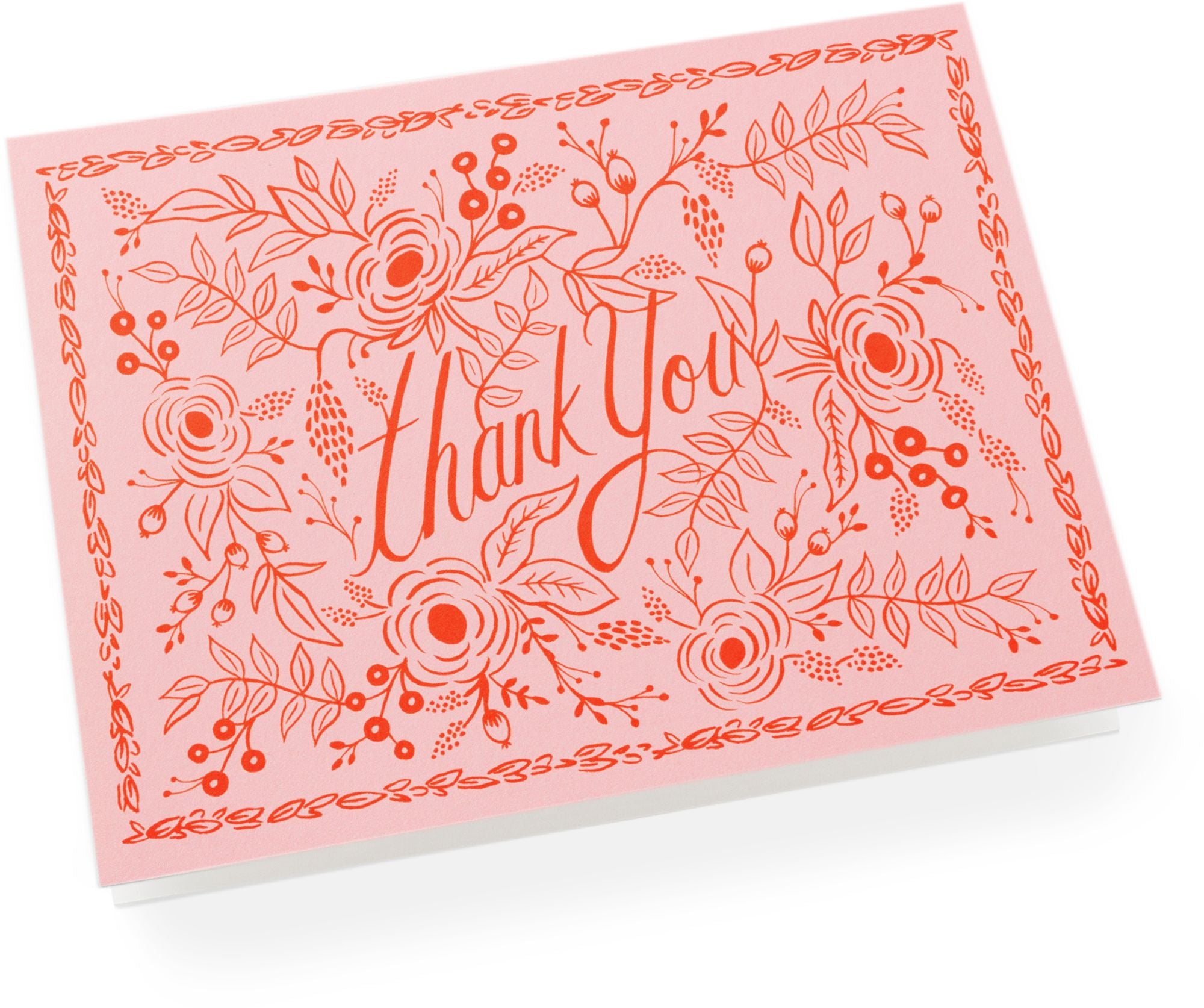Alternative view of Rosé Thank You Greeting Card